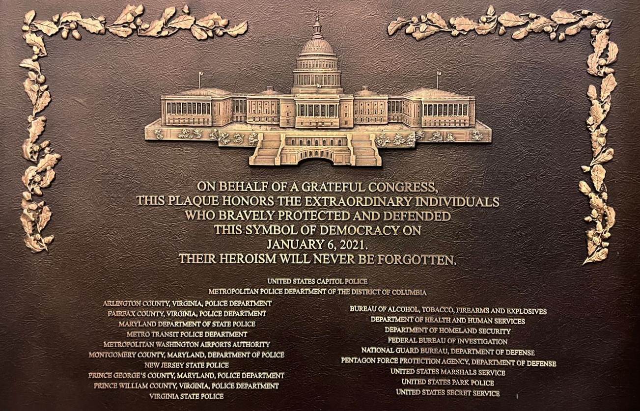 January 6th Plaque